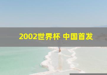 2002世界杯 中国首发